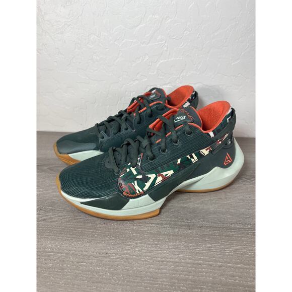 Nike Giannis Zoom Freak 2 Basketball Shoes Ashiko Green DC9853-300 Men's US 7 - Picture 1 of 8